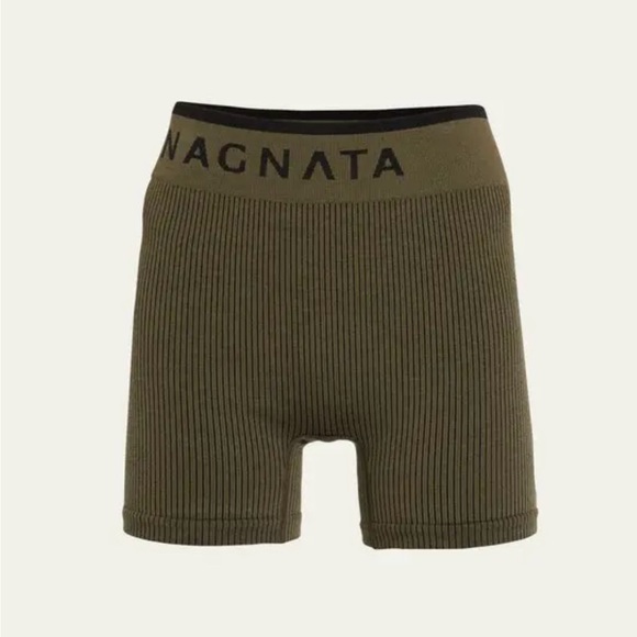 Nagnata Rib Mini Short in Moss - Picture 5 of 8